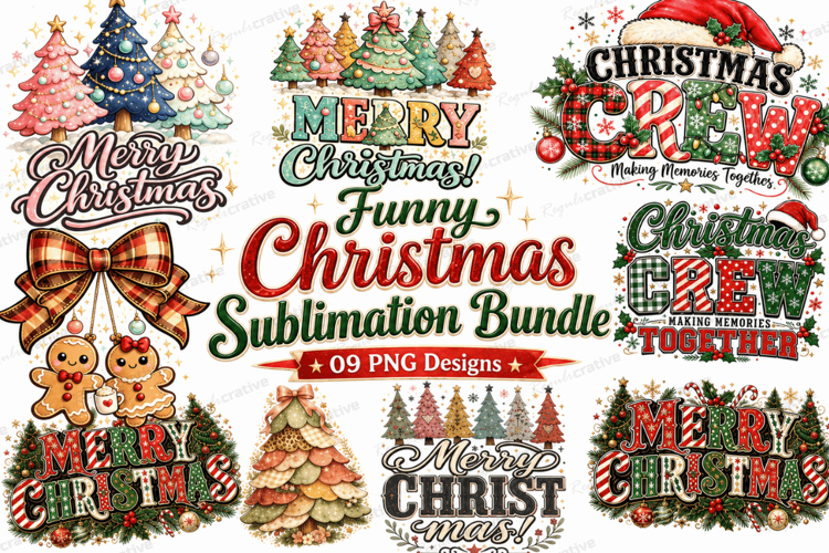 Funny Christmas Sublimation Design