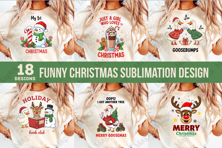 Funny Christmas Sublimation Design