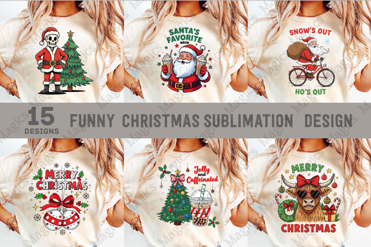 Funny Christmas Sublimation Design