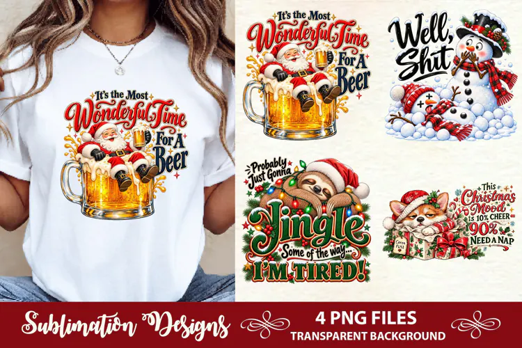 Funny Christmas Sublimation PNG