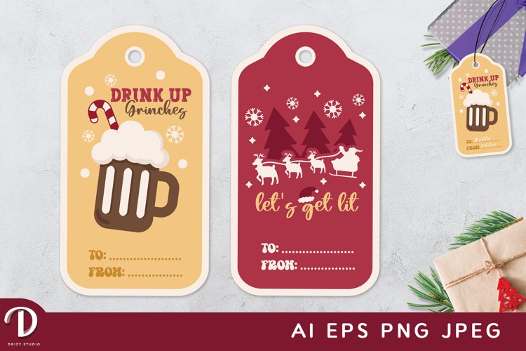 Christmas Tag Clipart Image 2