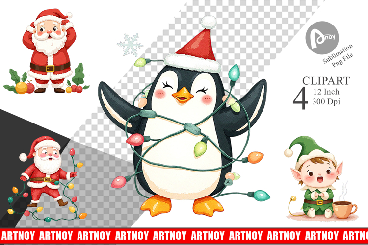 Christmas Watercolor Png Image 15