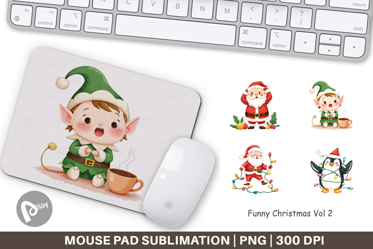 Mouse Pad Funny Christmas