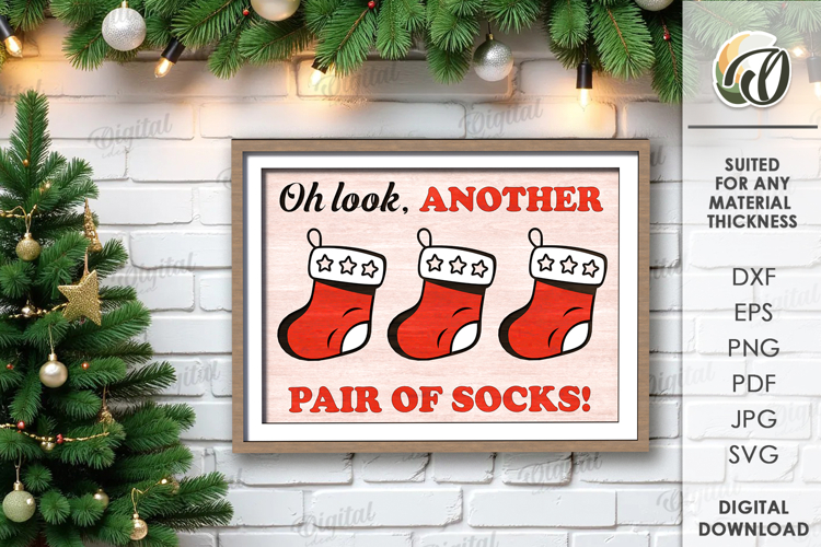 Funny Christmas Wall Art Lasercut. Christmas Wall decor SVG