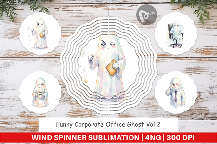 Corporate Ghost Wind Spinner