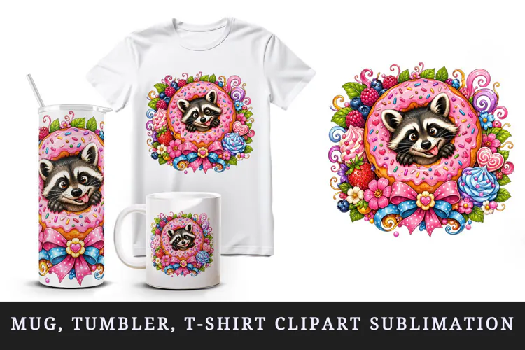 Funny cute tumbler, mug wrap, clipart sublimation design