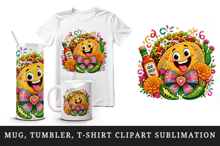 Funny cute tumbler, mug wrap, clipart sublimation design