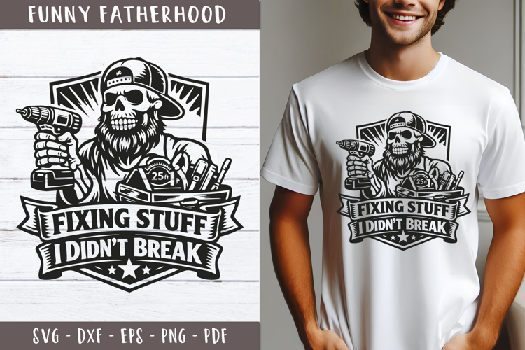 Funny Dad Handyman SVG Fatherhood design