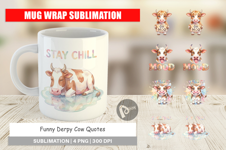 Cow Sublimation Designs Image 22