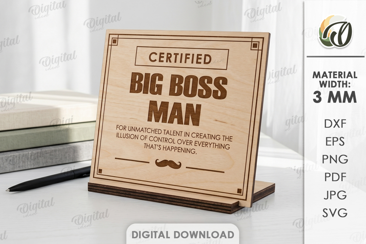 Funny Desk Sign Laser Cut. Sarcastic Office Plaque SVG