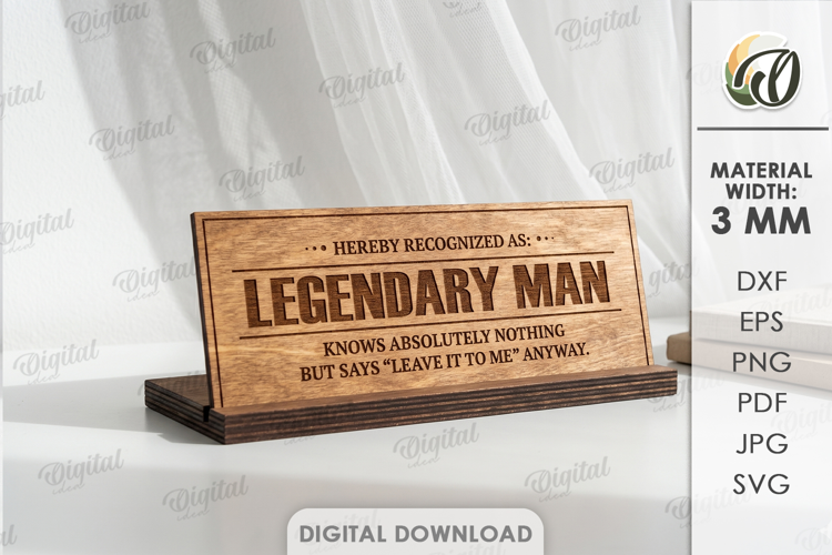 Funny Desk Sign Laser Cut. Sarcastic Office Plaque SVG