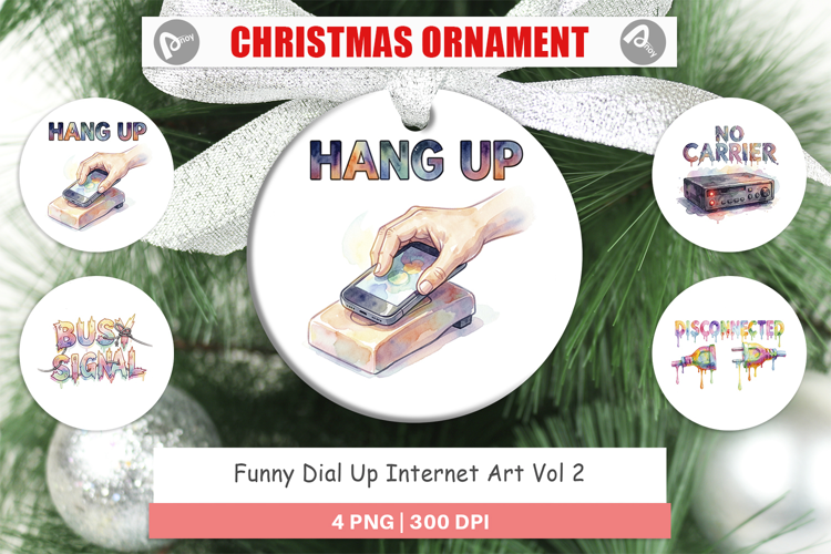 Funny Dial-Up Internet Ornament
