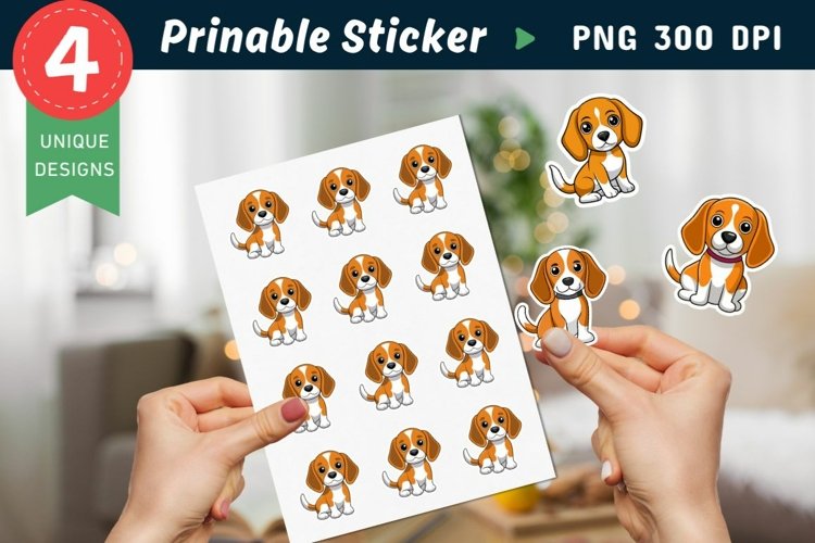 Funny Dog Sticker Clipart