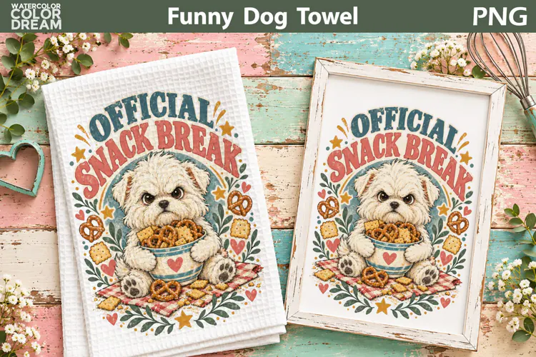 Funny Dog Quote | Kitchen Towel Sublimation