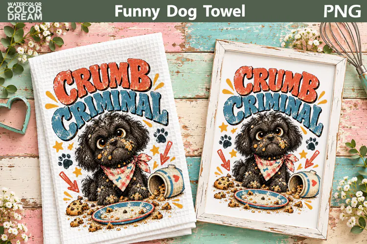 Funny Dog Quote | Kitchen Towel Sublimation