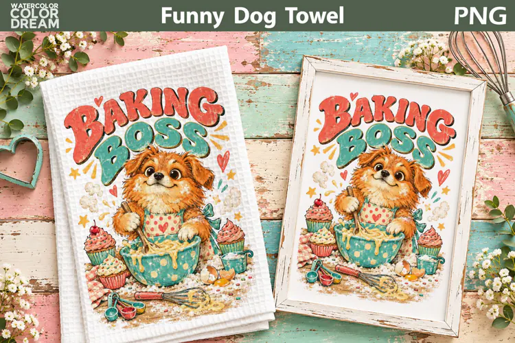 Funny Dogs Quote | Kitchen Towel Sublimation
