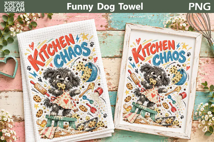 Funny Dog Quote | Kitchen Towel Sublimation