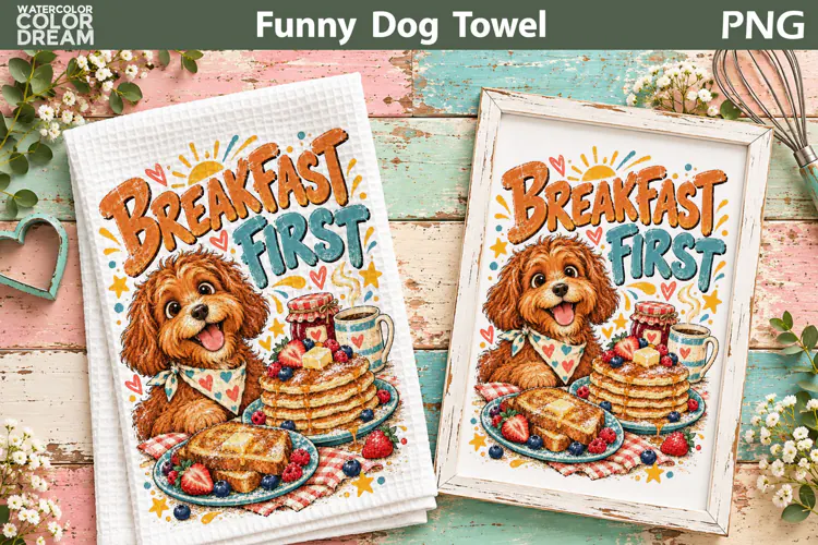 Funny Dog Quote | Kitchen Towel Sublimation
