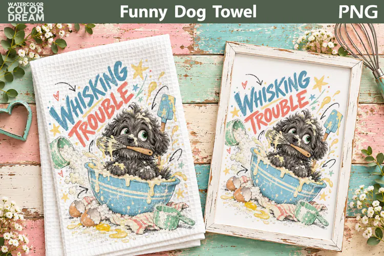 Funny Dog Quote | Kitchen Towel Sublimation