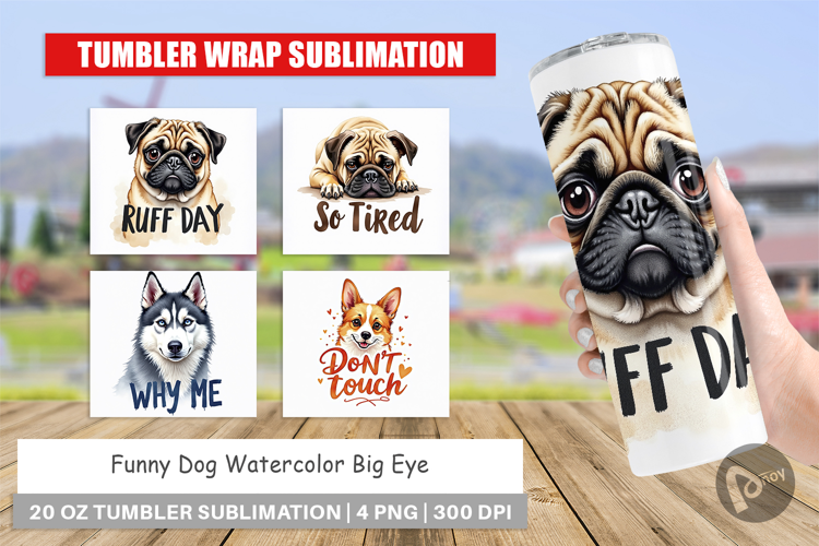 Funny Dog Big Eye Tumbler