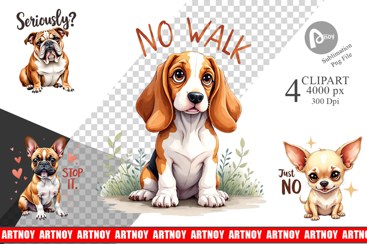Funny Dog Big Eye Clipart