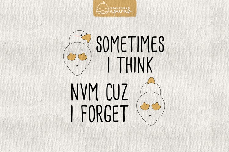 Duck Funny Witty Meme Quotes Sublimation example image 1
