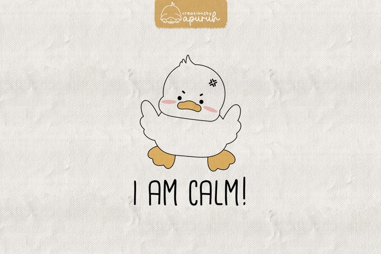 Duck Funny Witty Meme Quotes Sublimation example image 1