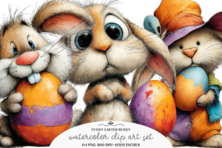 Funny easter bunny clipart - Funny easter bunny Png