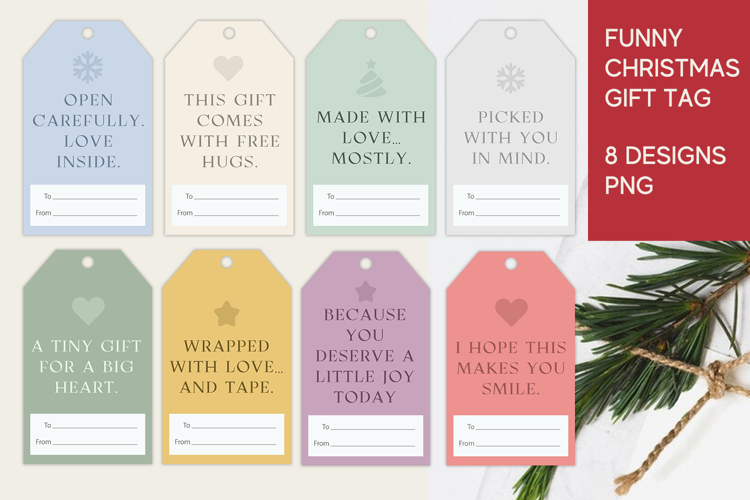 funny christmas gift tag, sarcastic christmas tag