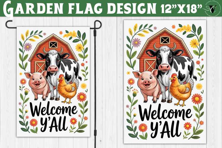 Garden Flag Sublimation Designs Image 24