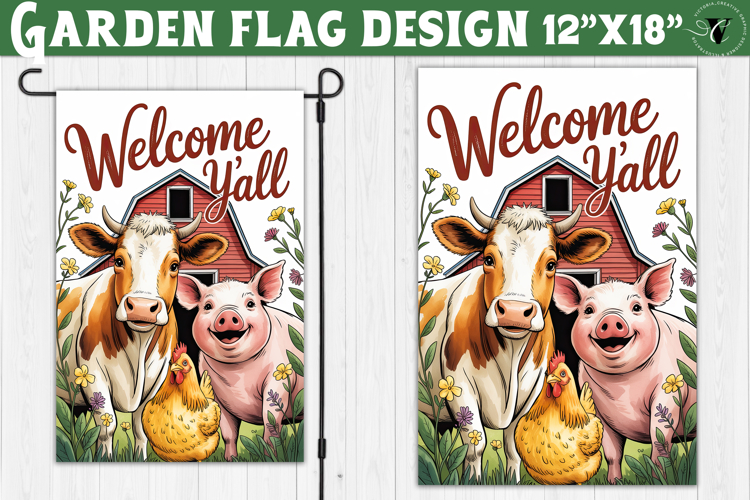 Garden Flag Sublimation Designs Image 15