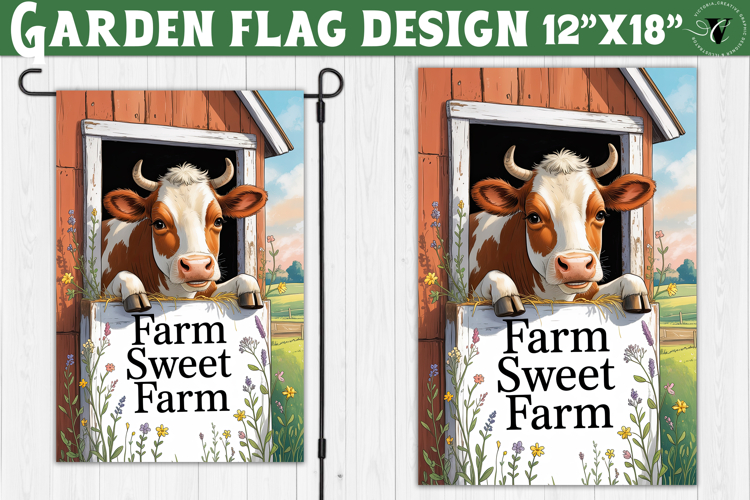 Funny Farm Garden flag | Funny animals Yard Flag