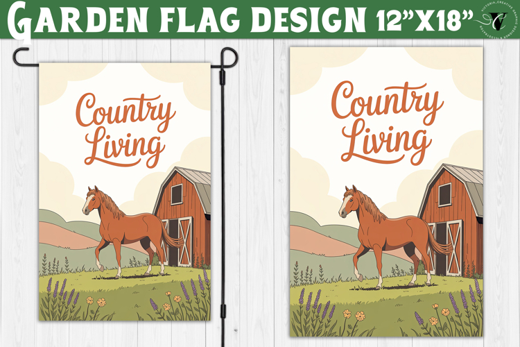 Garden Flag Sublimation Designs