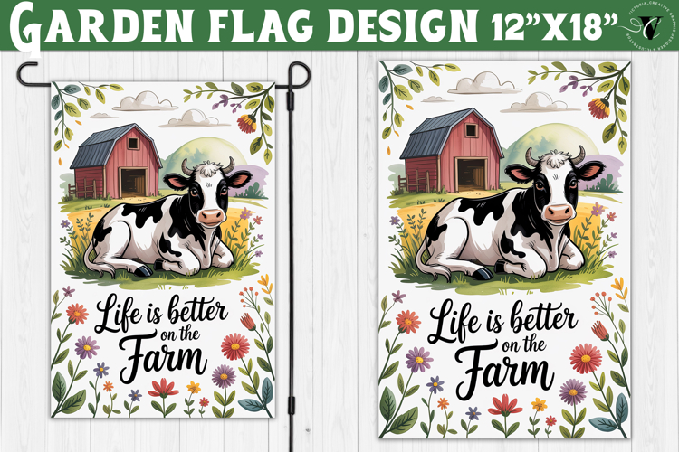 Funny Farm Garden flag | Funny animals Yard Flag