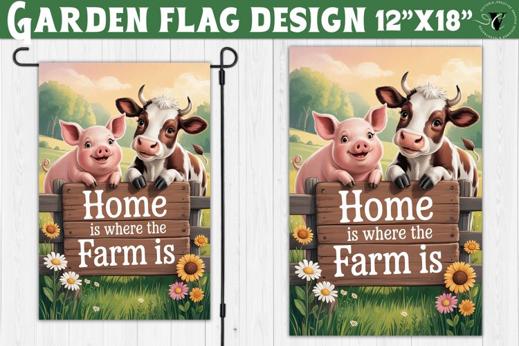 Funny Farm Garden flag | Funny animals Yard Flag