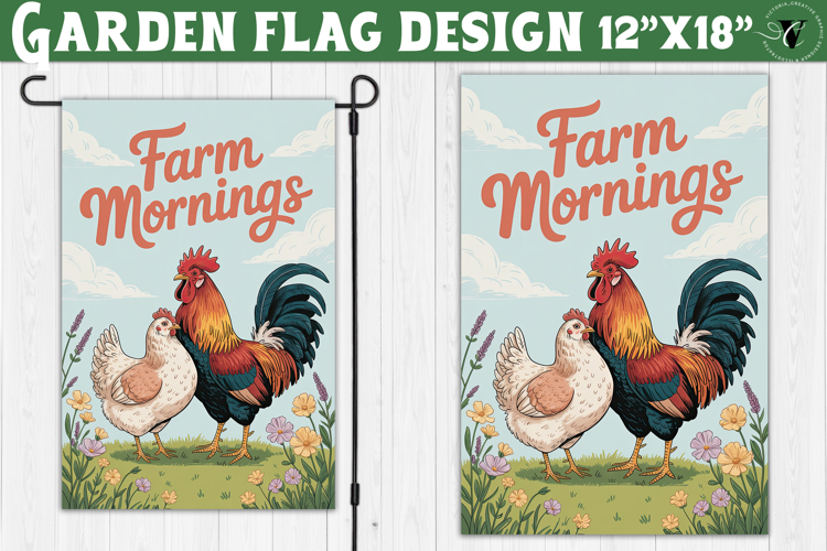 Funny Farm Garden flag | Funny animals Yard Flag