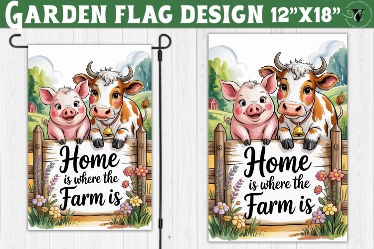 Funny Farm Garden flag | Funny animals Yard Flag