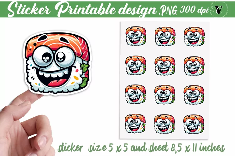Funny Food Sticker | Funny Food printable design