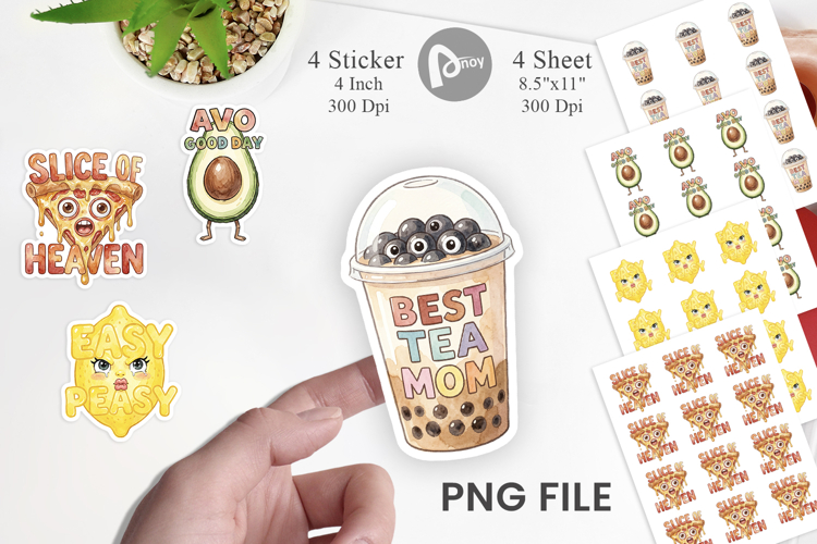 Foodie Mom Puns Sticker