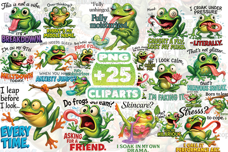 Cute Frog Clipart Image 14