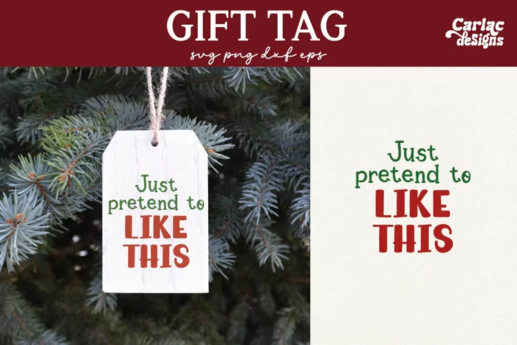 Funny Gift Tag SVG, Funny Gift Bag SVG