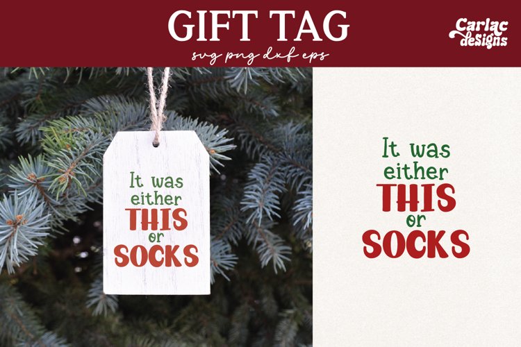 Christmas Tag Svg Image 7