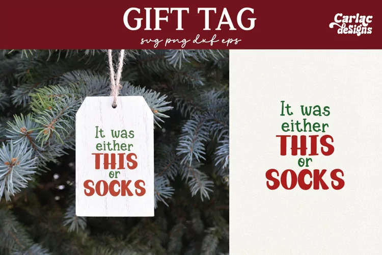 Funny Gift Tag SVG, Funny Gift Bag SVG