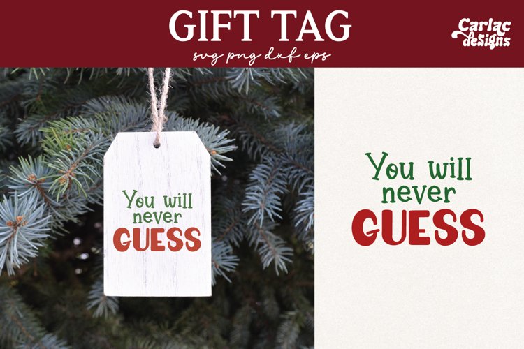 Christmas Tag Svg Image 4