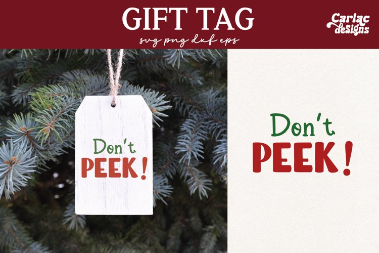 Christmas Tag Svg Image 17