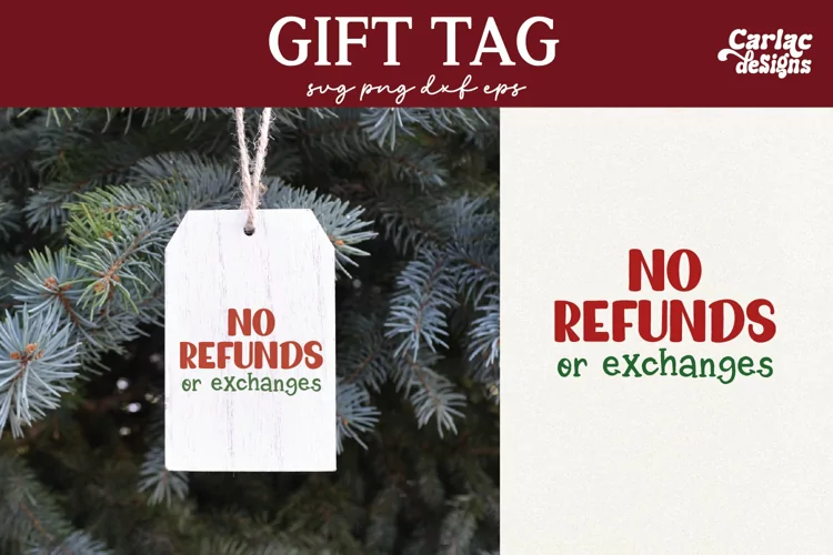 Funny Gift Tag SVG, Funny Gift Bag SVG