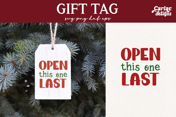 Christmas Tag Svg Image 11