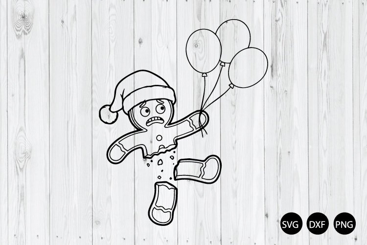 Funny Gingerbread SVG, Christmas Cookie SVG, Christmas SVG example image 1