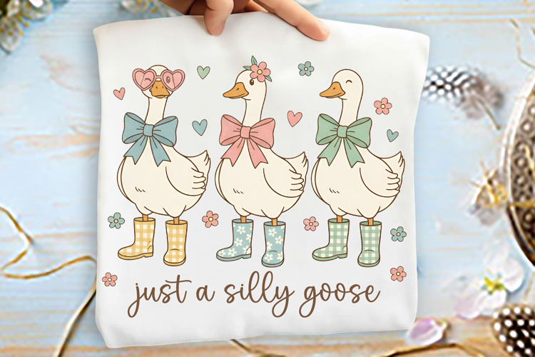 Funny Goose Coquette PNG, Just a Silly Goose Sublimation