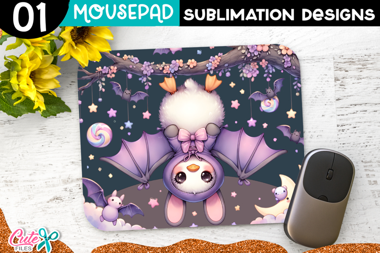 Funny Goose Halloween Mouse Pad Sublimation PNG